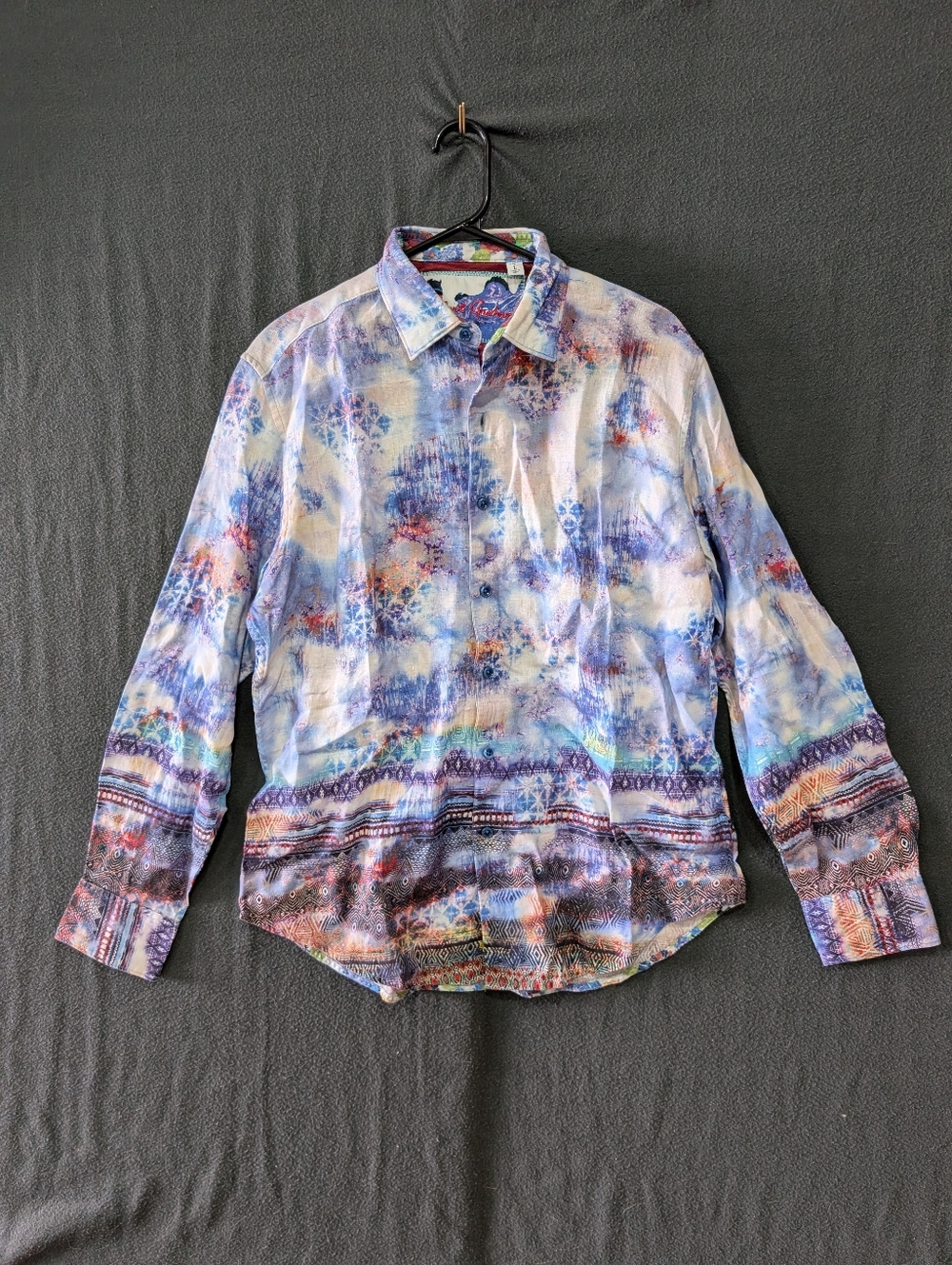 Robert Graham The Tribe Linen Shirt - Men's Size L